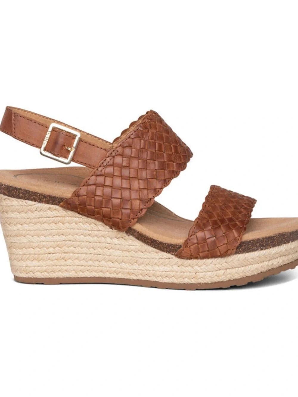 Aetrex braided leather
